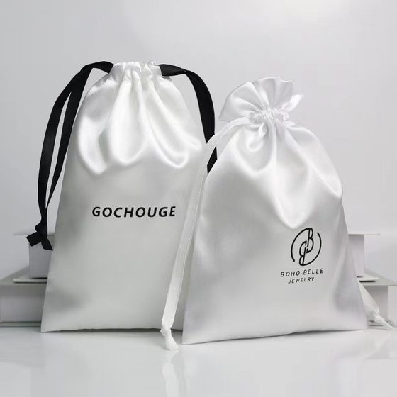 Gift Drawstring Bundle Bag Silk Satin Satin Bag Wig Storage Bag Gift Packaging Bundle Bag