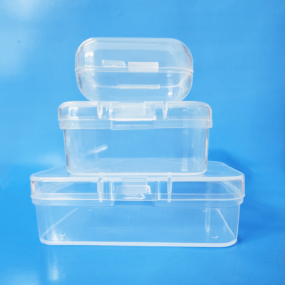 PP plastic transparent packaging box small material spare parts storage box hardware fishing gear jewelry earplug small box