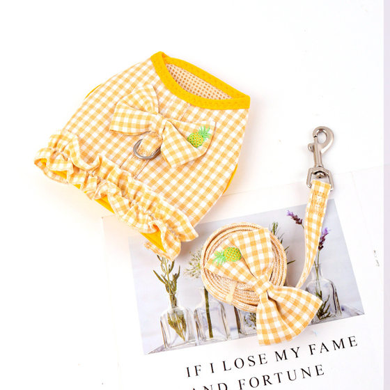Dog Leash Dog Rope Pet Large and Small Dog Teddy Vest Collar Chest Strap Puppy Dog Walking Chain