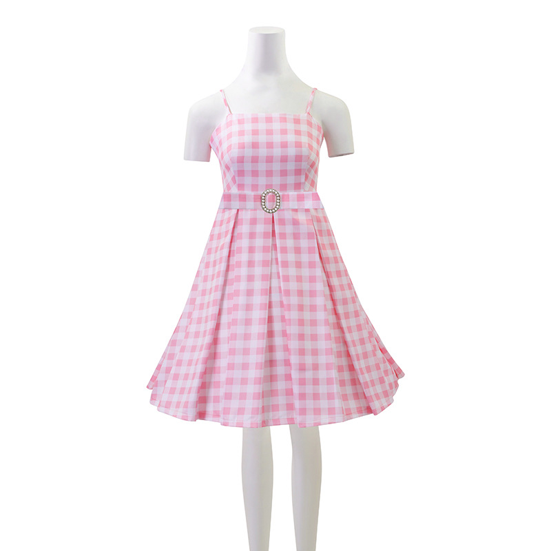 2023 new Barbie Barbie cos clothing Kenny suit beach pink dress cosplay Halloween