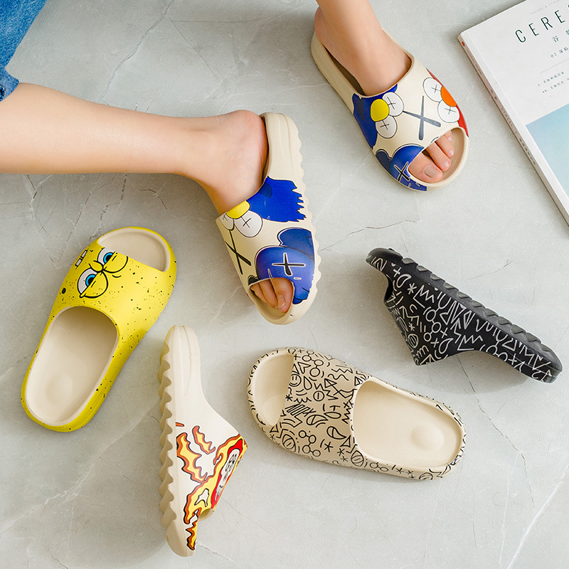 Thick-soled couple Men's coconut slippers women's outer wear thick-soled beach slippers summer yeey slippers men's cross-border e-commerce