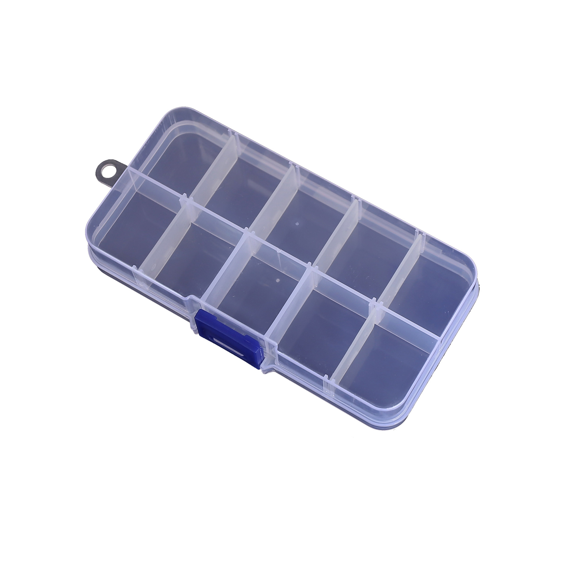 Ten Compartmentalized Plastic Storage Box Removable Jewelry Transparent Beaded Electronic Accessories Button Beaded Square Plastic Box