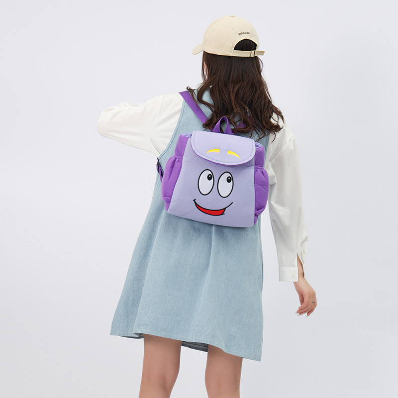 American animated Dora the Explorer backpack Dora map small backpack Primary School Junior High School High School University bag