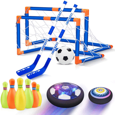 Cross-border air cushion suspension football with Led lights Electric Universal air cushion football indoor air Football Amazon