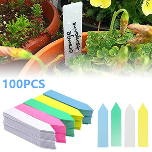 Flagline Flower Small Label Fleshy Plant PVC Water Retaining Fleshy Label Gardening Seedling Flower Pot Plate
