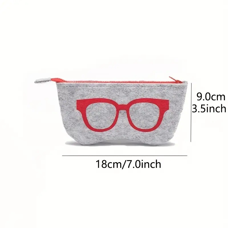 In stock cross-border factory thickened felt glasses bag glasses case sunglasses sunglasses bag storage bag felt glasses bag