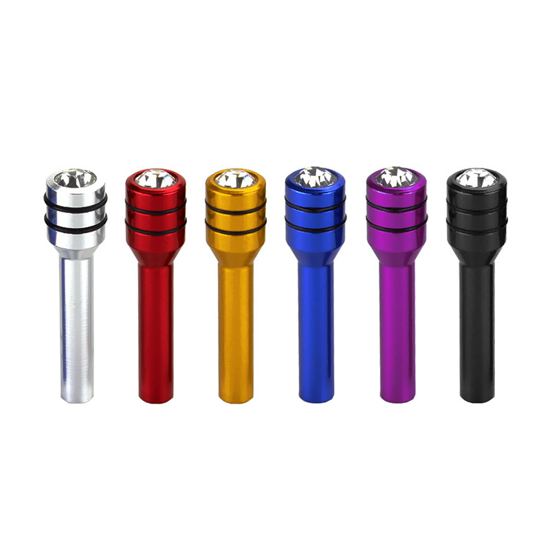 New car door lift Bolt inlaid with diamond aluminum alloy car door lock car interior modification accessories