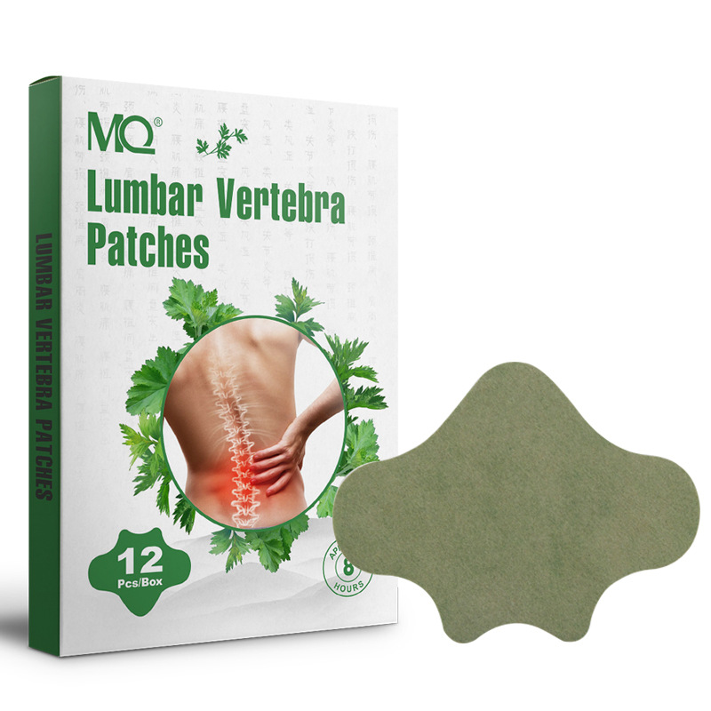 Cross-border 12 stickers/box MQ moxa grass lumbar spine stickers joint stickers fever moxibustion stickers joint moxa leaf stickers a generation of hair