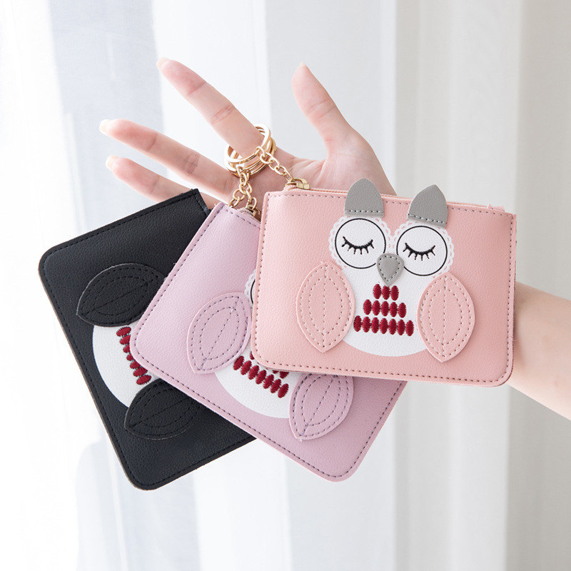 Coin Purse Women's Small Mini Simple Cute Thin Multi-function Large Capacity Zipper Coin Bag Key Small Wallet