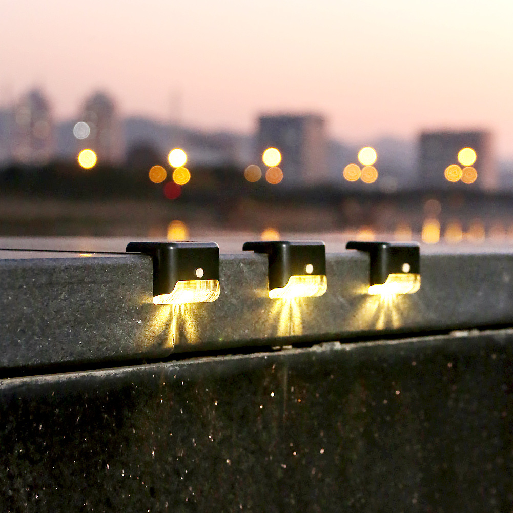 Outdoor solar light 1LED wall lamp garden wall lamp Fence Light landscape courtyard solar staircase ladder light