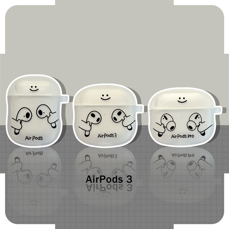 Fun cartoon earphone case suitable for Apple AirPods Pro 1/2/3 generation Bluetooth wireless earphone soft shell