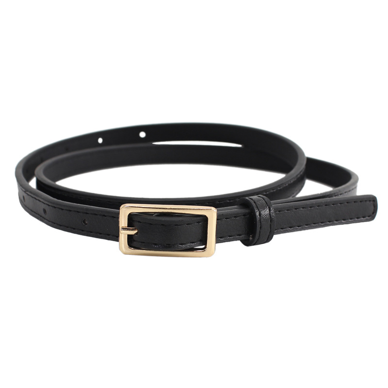 Women's Japanese buckle decorative knot thin belt with suit jacket dress waist Joker small belt a generation of hair