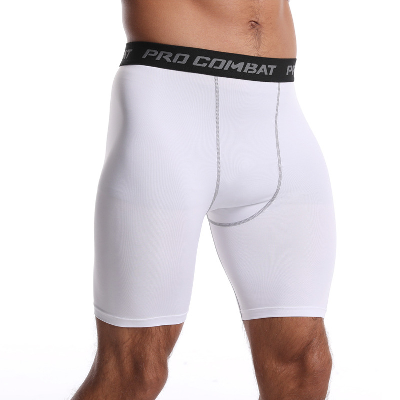 Spot Seven Points Sports Training Pants Men's Running Quick-drying High Elastic Compression Sports Tight Basketball Bottoming Shorts