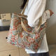 Large Capacity Canvas Bag 2024 New Trendy Fashionable All-match Shoulder Handbag Instagram Style Student Class Bag for Women