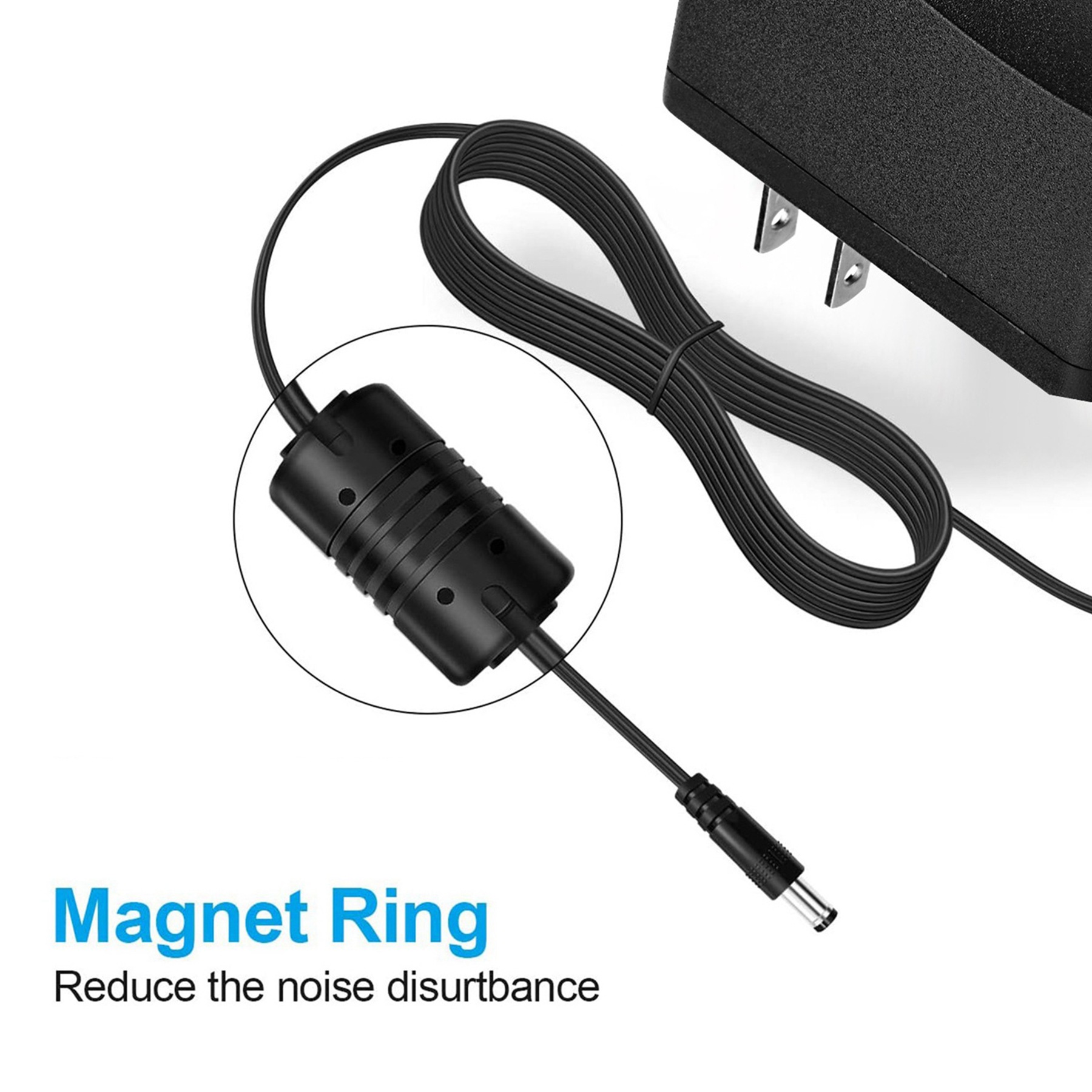 12v 1.5A Yamaha keyboard electronic organ power cord power charger adapter (8.2 feet wire)