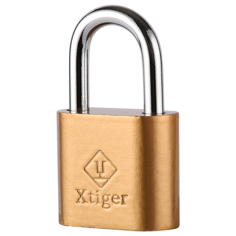 Large rounded corner atomic lock cabinet dormitory student door lock home crescent-shaped key copper imitation small lock lock