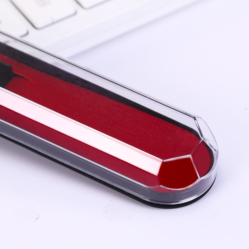 Plastic transparent pen box acrylic pen box rectangular signature pen box gel pen pen box printable logo