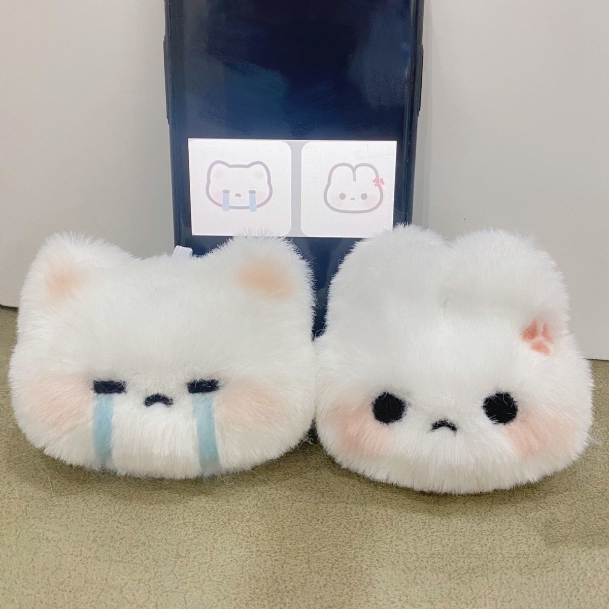 Cute sweetheart rabbit plush toy pendant student schoolbag bag decoration chain super cute keychain gift