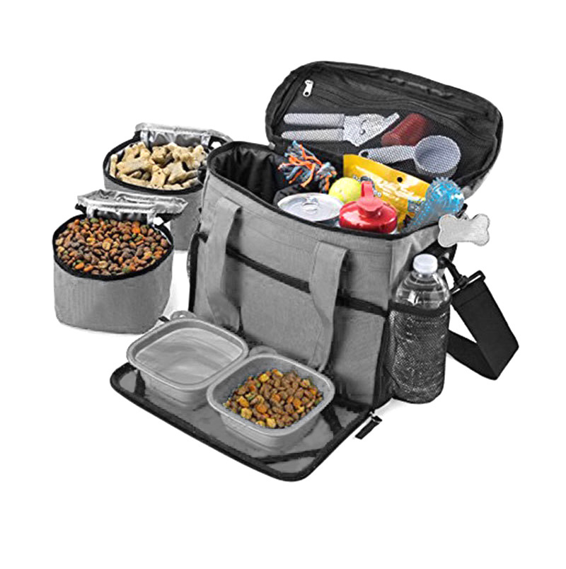 Cross-border dog bag pet outing box travel portable food storage bucket outdoor cat and dog supplies storage bag snack bag