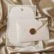 3 Linen white envelopes +10 white rabbit stationery +3 lacquer prints