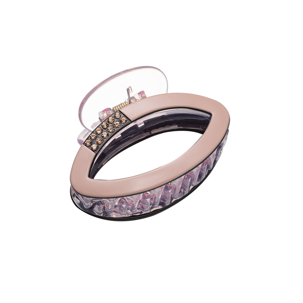 Diamant Ovale clip Net rood half stropdas haar opgestoken haarspeld kinderen Bad clip schattige haarspeld Koreaanse stijl haaraccessoires Hoog gevoel_voghion.com