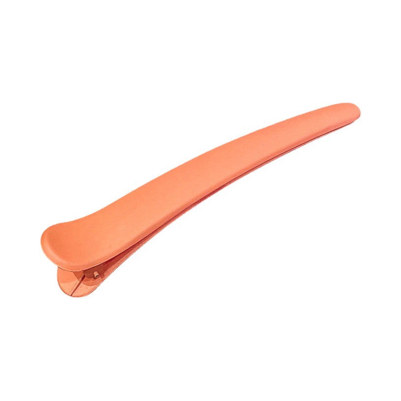 Large makeup clip girl's broken hair back head candy color hairpin hair clip simple pointed mouth duckbill clip hair accessories