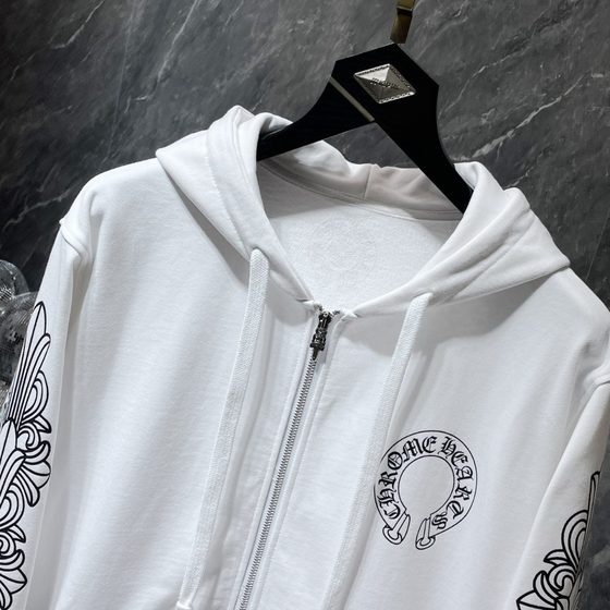 New Cross-border Correct Chrome Hearts Home Keros Classic Sweatshirt Zipper Hoodie Hoodie Hooded Jacket