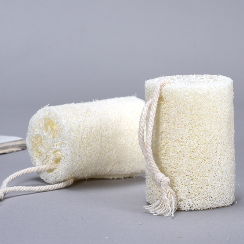 Factory wholesale natural loofah sponge old dry tendon loofah Luo bath towel back exfoliating bath towel back bath towel