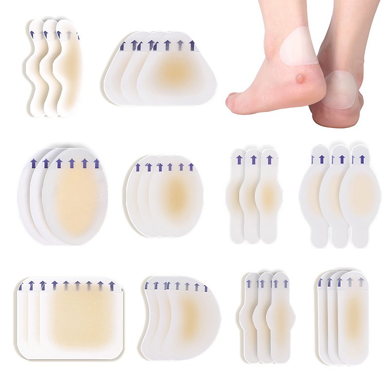 Blister stickers for men's and women's sports shoes high heels heel anti-wear invisible hydrogel casual heel stickers foot protection stickers
