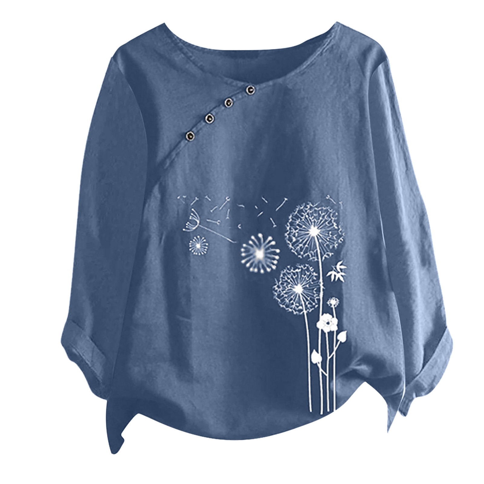 Autumn 2023 New Long-sleeved Loose T-shirt Printed Women's Top