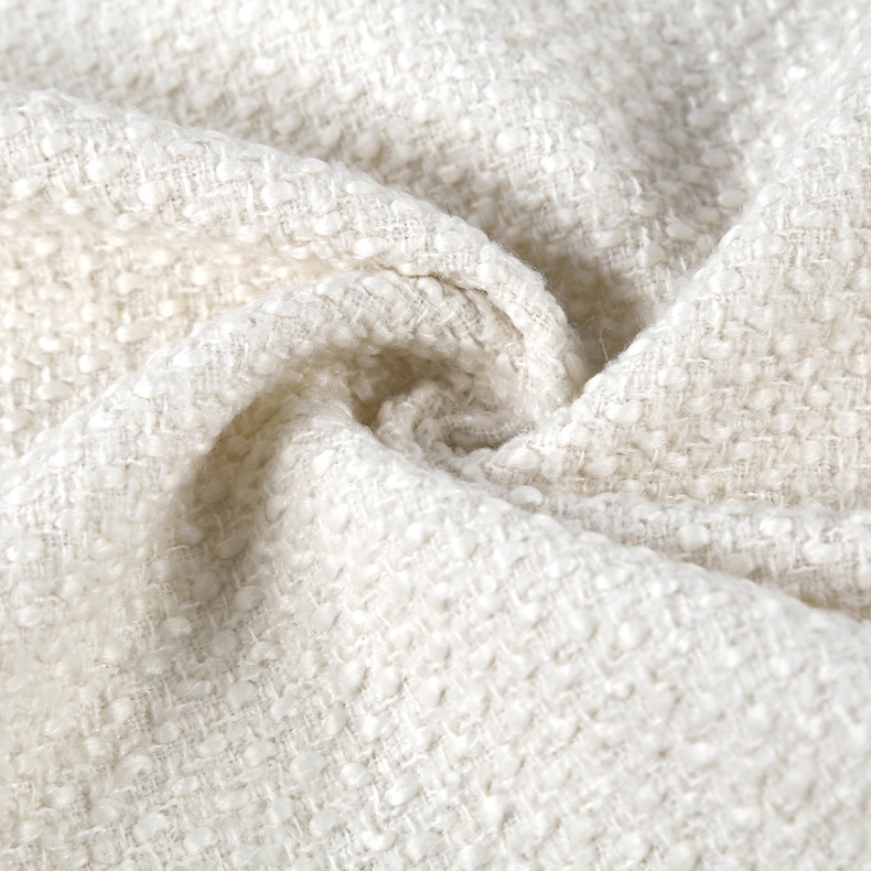 Product label 89111 Chanel style fabric 2022 coarse woven tweed coat fabric shoes and hats luggage fabric