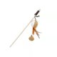 Pet Supplies Interactive Self-Hi Wooden Cat Tease Pole Cat Feather Bell Mouse Toy Detoxification Wooden Pole Cat Tease