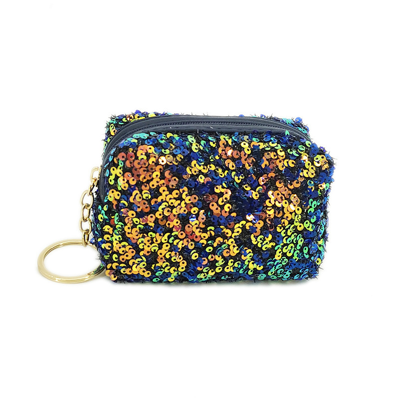 Cross-border New Mini Sequin Coin Purse High-value Small Children's Keychain Bag Mori Lipstick Storage Bag