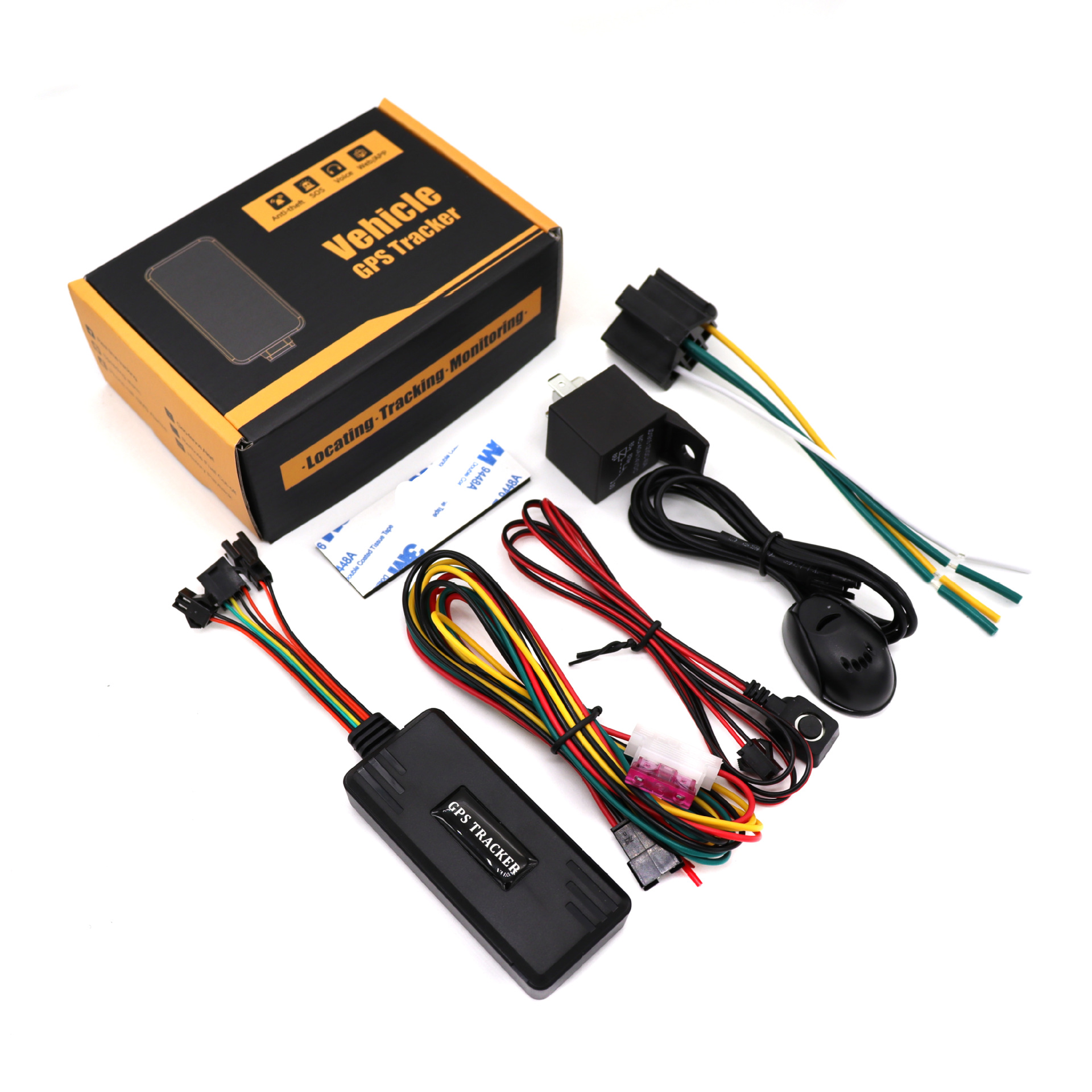 New GT06 protocol vehicle GPS locator APP positioning remote oil cut-off microphone SOS for help overseas version