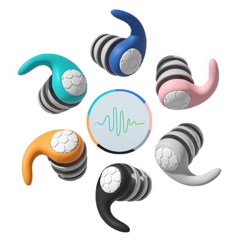 Cross-border New Product Sound and Noise Reduction Earplugs Silicone Earplugs Sleeping Mute Noise-proof Dormitory Earplugs Swimming Waterproof Earplugs