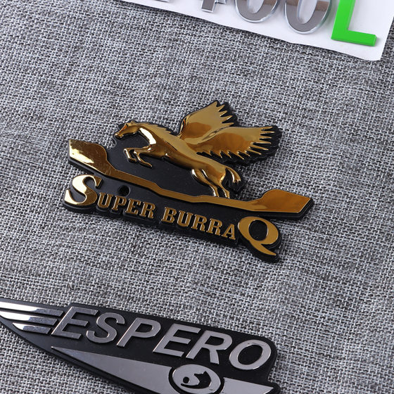 Injection plating plastic car sign 3D factory letter split car logo ABS sign