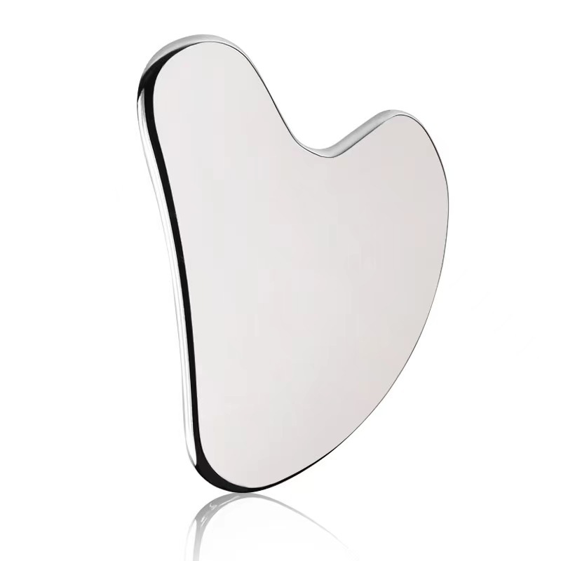 304 stainless steel peach-shaped heart-shaped scraping facial eye beauty metal printable LOGO triangular fascia knife