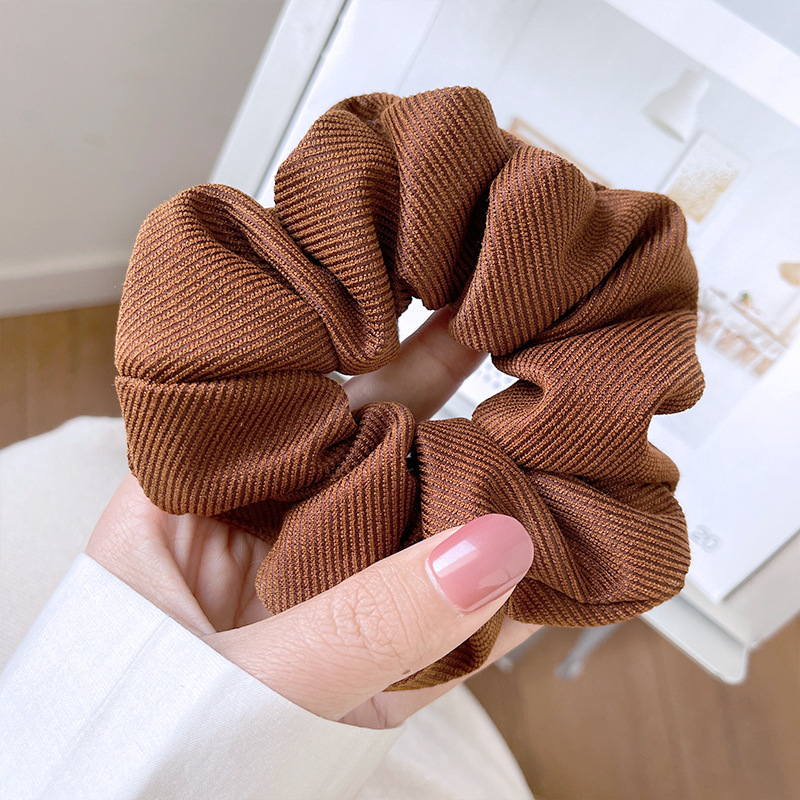 Advanced Sense Large Intestine Hair Ring Original 2022 New Style Hair Rope Temperament Tie Rope Women's Simple Ball Hair Jewelry
