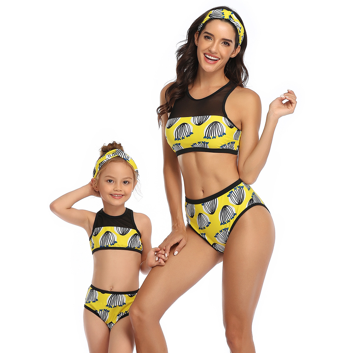 Clearance special offer European and American parent-child swimsuit women's bikini girl swimsuit source factory in stock wholesale