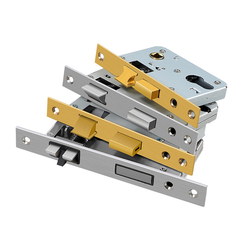 Lock Body Bedroom Door Lock Household Universal Lock Set Indoor Wooden Door Room Door Old Door Replacement Lock Core Lock Tongue Accessories