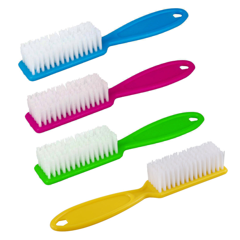 Spot wholesale plastic brush nail powder dust brush double-sided cleaning brush nail tools nail brush set shoe washing brush