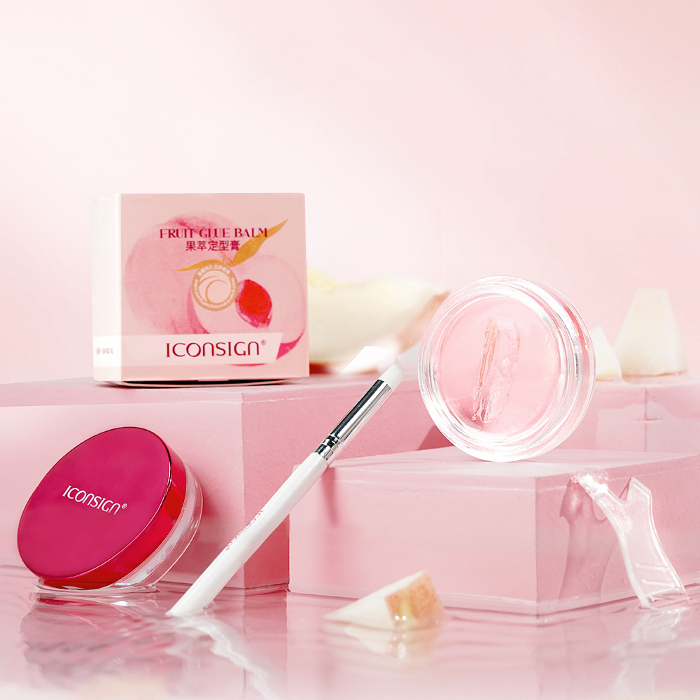 Aikexier cross-border grafting eyelash peach solid cream mild non-exciting light and quick-drying fruit extract shaping cream