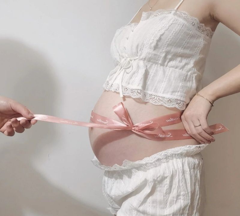 Pregnant Women Photo Portrait Clothing Sexy Big Belly Photo Small Fresh Lace Underwear Sling Shorts Photo Studio Photography Set