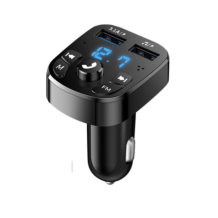 ダブルusb車載スマートブルートゥース5.0 mp3プレーヤーfmブルートゥース受信器自動車音楽uディスク用品工場|undefined