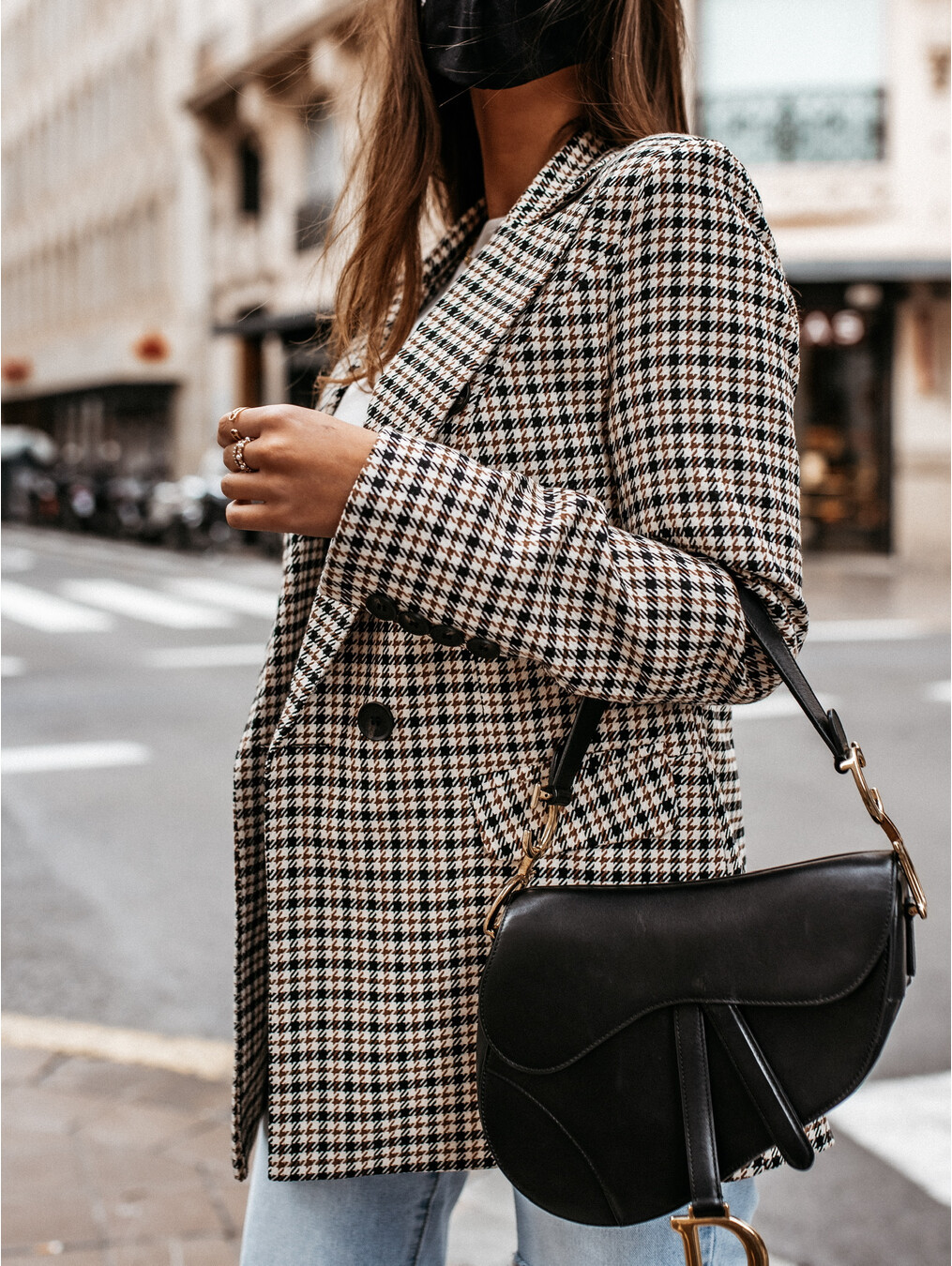 Independent station wish Amazon explosion Plaid small suit jacket