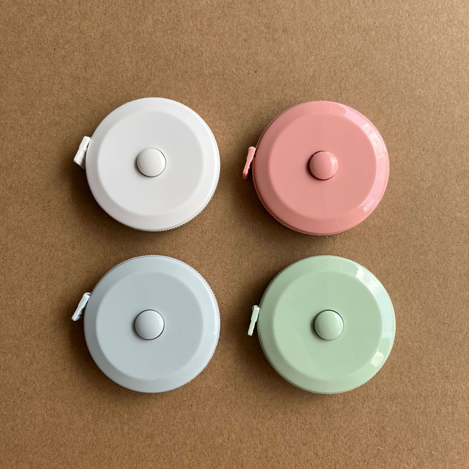 2 M Nordic Style Automatic Telescopic Plastic Round Soft Leather Tape Measure Portable Height Measurement Sanwei Department Store Stationery