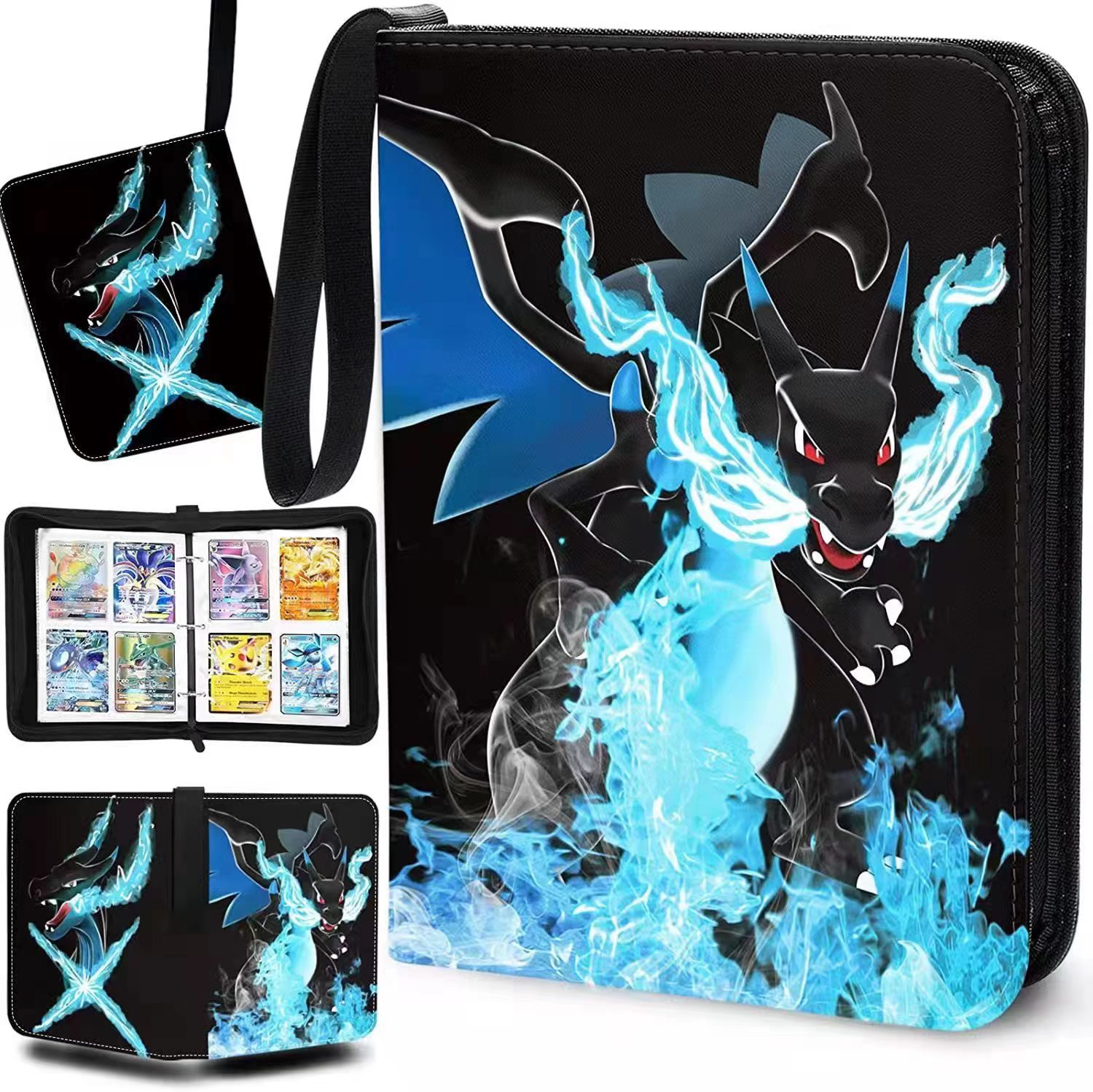 Amazon Pokémon Card Book Yu-Gi-Oh King Card Collection Book eva Card Book Pokemon Game Card Book