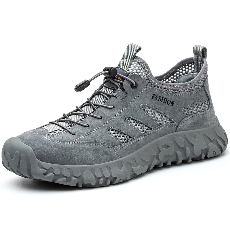 Summer Labor Protection Shoes Anti-smashing and Anti-piercing Lightweight Breathable Soft-soled Mesh Work Shoes Comfortable Leisure Protection Safety Shoes