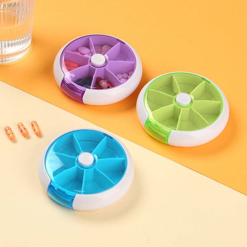 Travel Portable Mini Pill Box Pill Box Sealed Storage Box Weekly 7-Case Portable Pill Box Sub-pack Box
