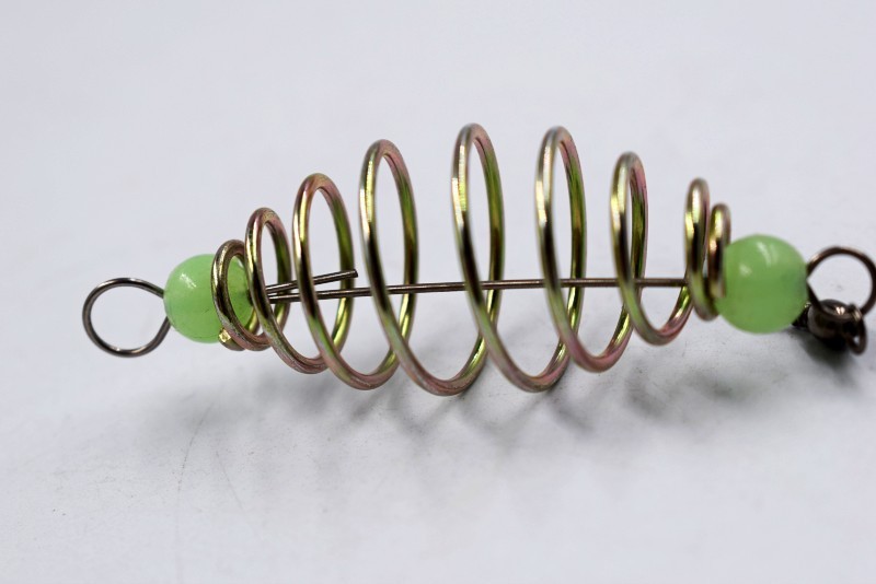 Olive-type explosion hook spring fishing gear accessories fishing gear luminous beads bait spring bait fishing bait holder